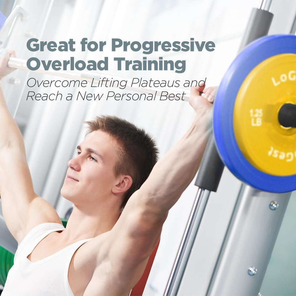 Pair Olympic Plates - Barbell Weights Set of 2 Weight Plates for Olympic Bars Perfect for Strength Training Plates Exercise Balance Increase Available in 0.50LB 1.25LB 2.5LB 5LB 7.5LB 10LB Weight Plate