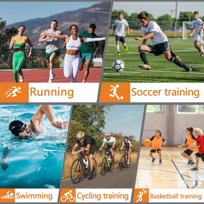 Stopwatch Timer Lap Split Digital Stopwatch with Clock Calendar Alarm, Large Display Stop Watch for Sports Kids Coaches Swimming Running