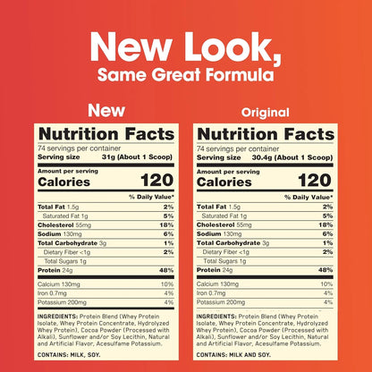 Optimum Nutrition Gold Standard 100% Whey Protein Powder, Double Rich Chocolate, 5 Pound